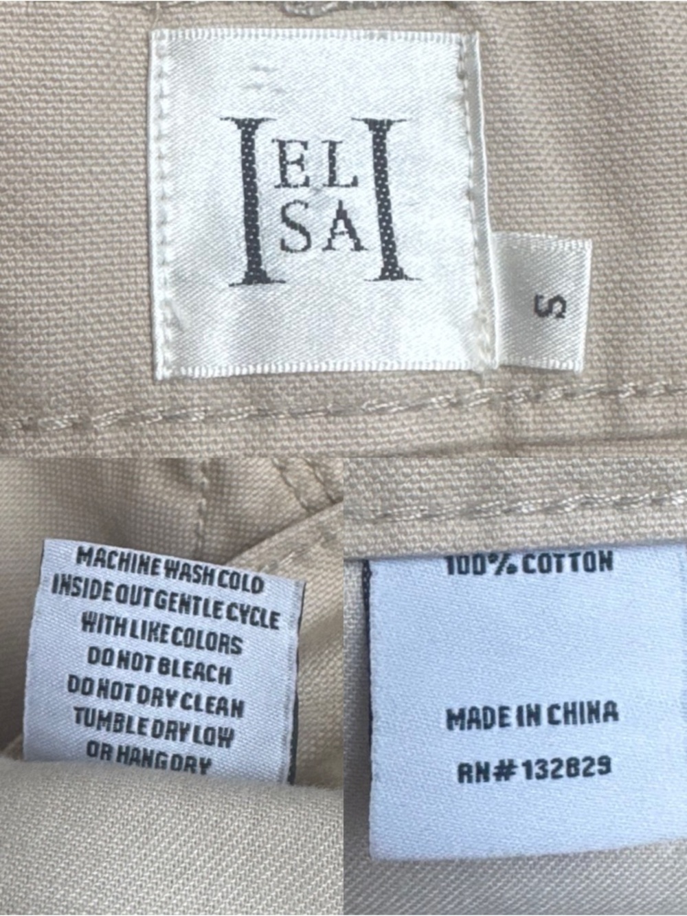 Helsa Workwear Long Skirt Khaki Small - Picture 9 of 12